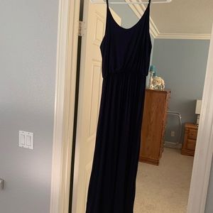 Navy blue maxi dress